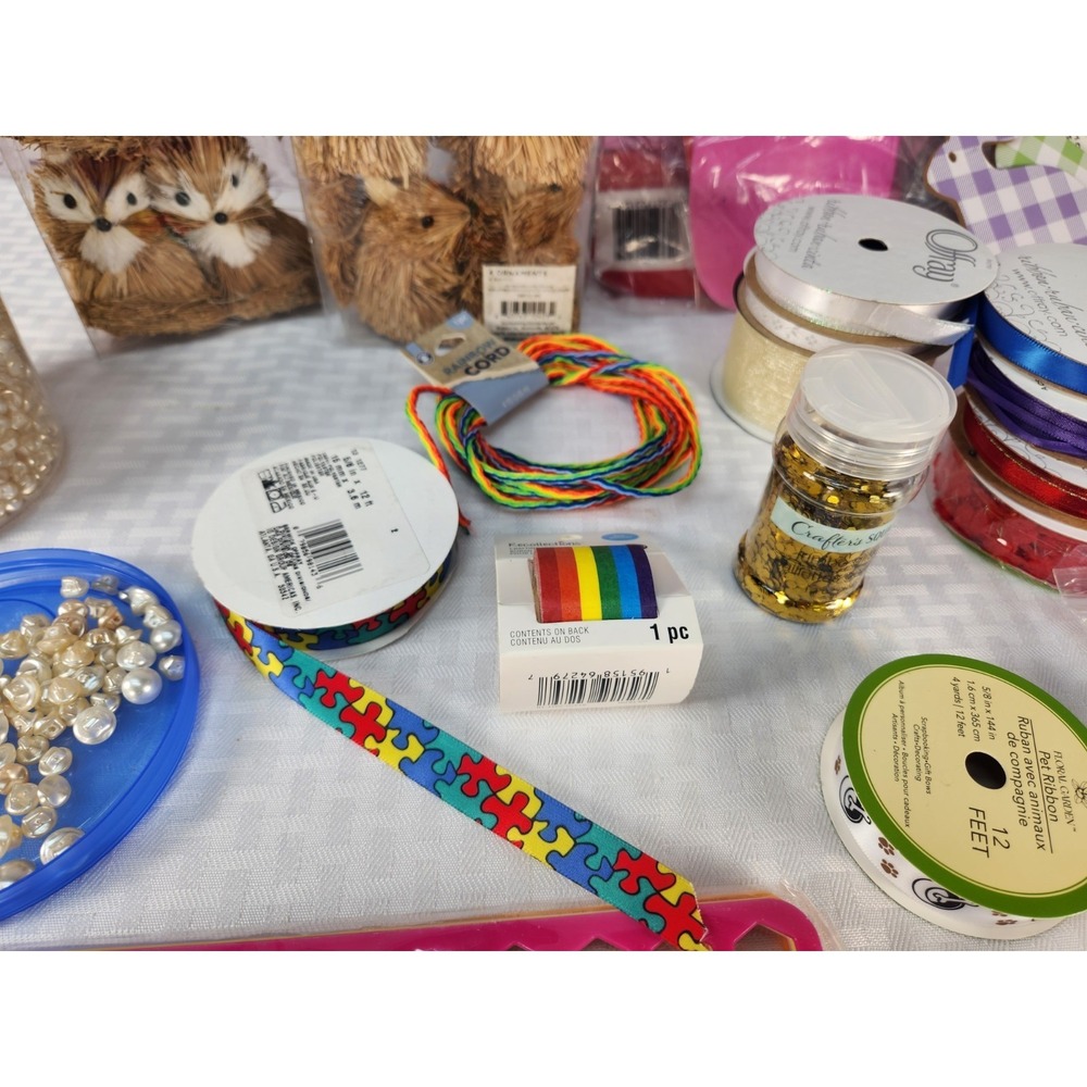 Lot of Mixed Craft Supplies New & Used Assorted Paint, Scrapbooking, Sewing Etc - Picture 8 of 13